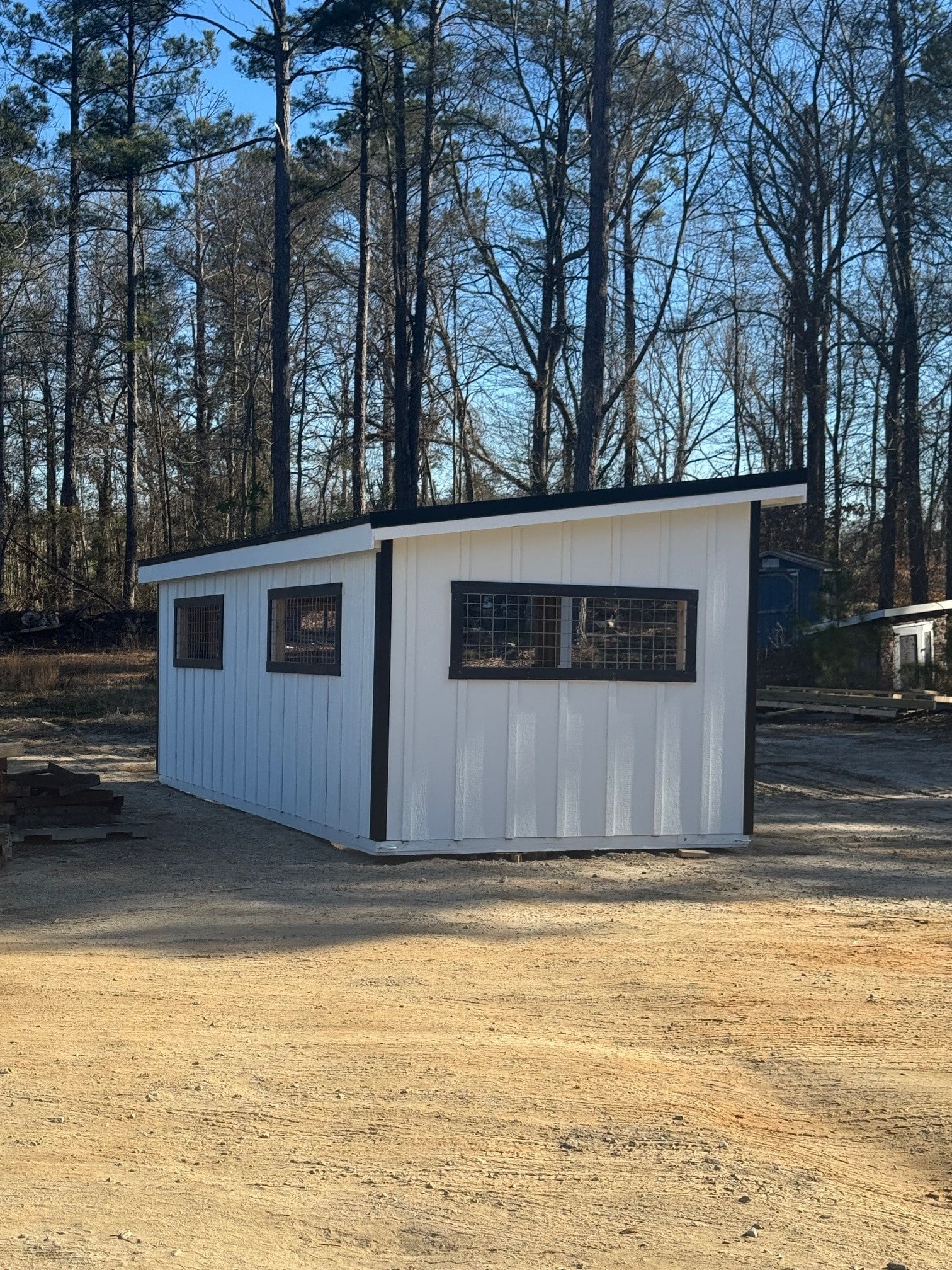 10×24 Run-in Shed – Black Metal Roof - Image 5